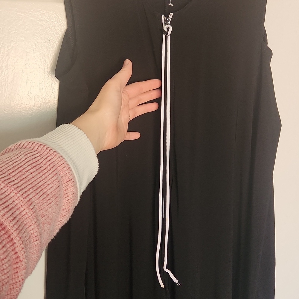 Joseph Ribkoff Black Asymmetrical Jumpsuit US 8 - Picture 5 of 11